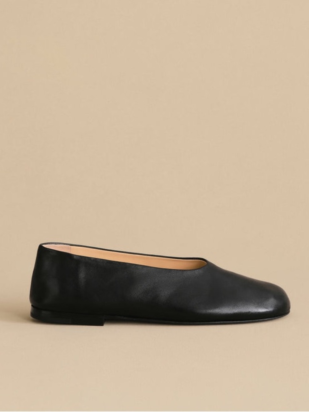 Jenni Kayne Leather Elodie Flats in Black - Size 38